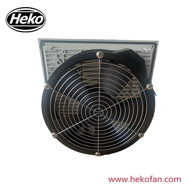 Ventilateur axial HEKO 200 mm AC avec maille filtrante