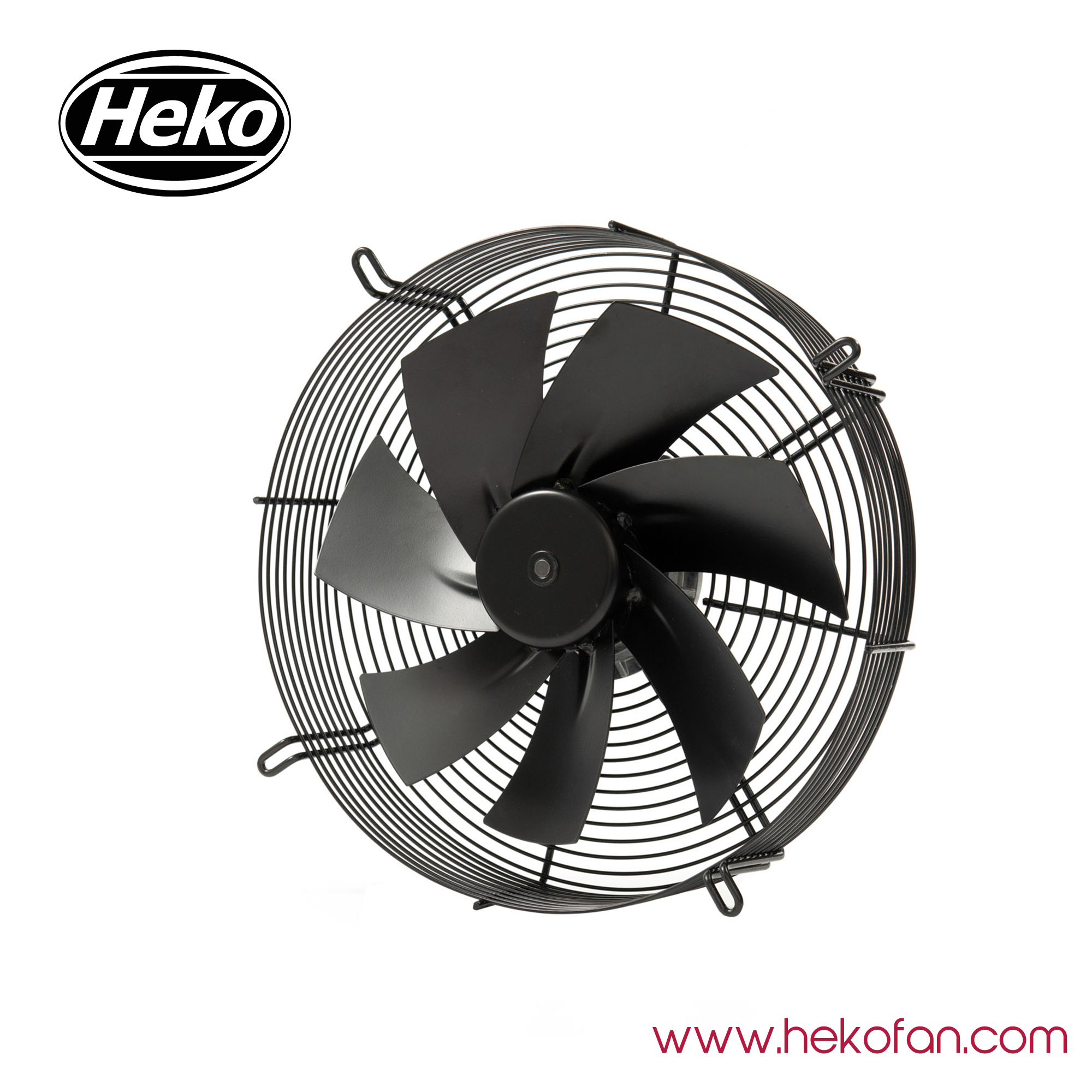 Acier HEKO EC300mm recouvert de ventilateur axial industriel noir