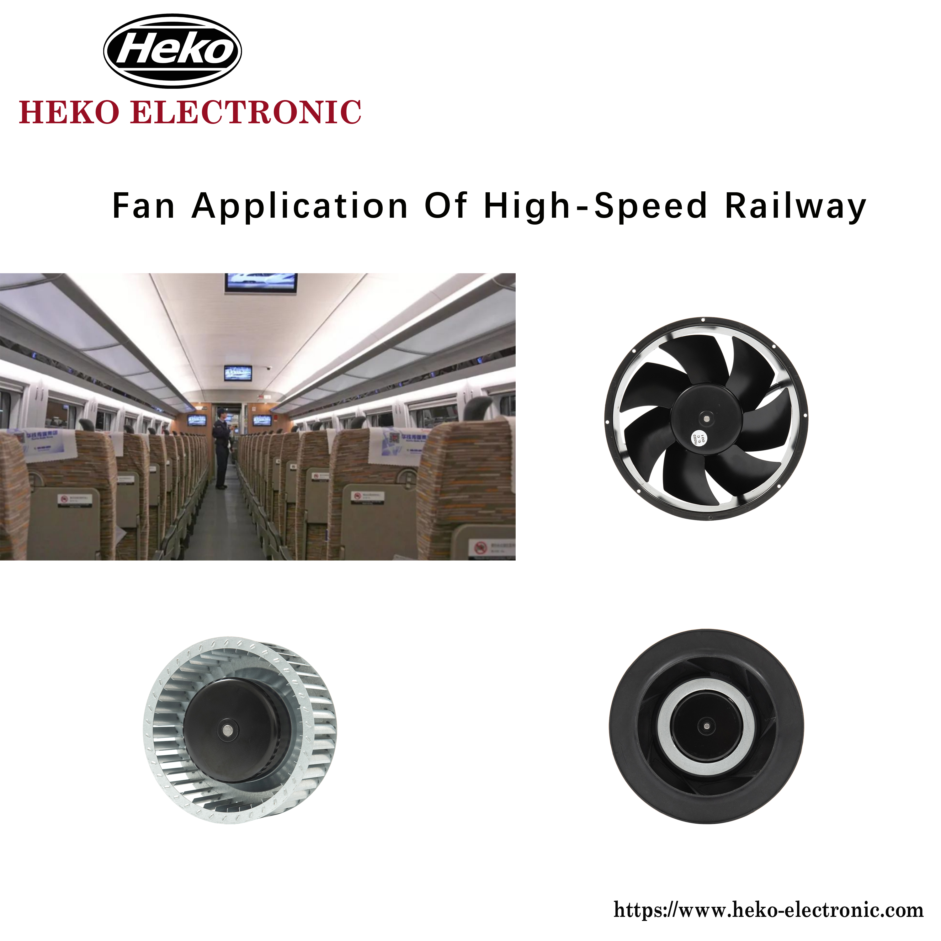 Application de ventilateur du chemin de fer à grande vitesse