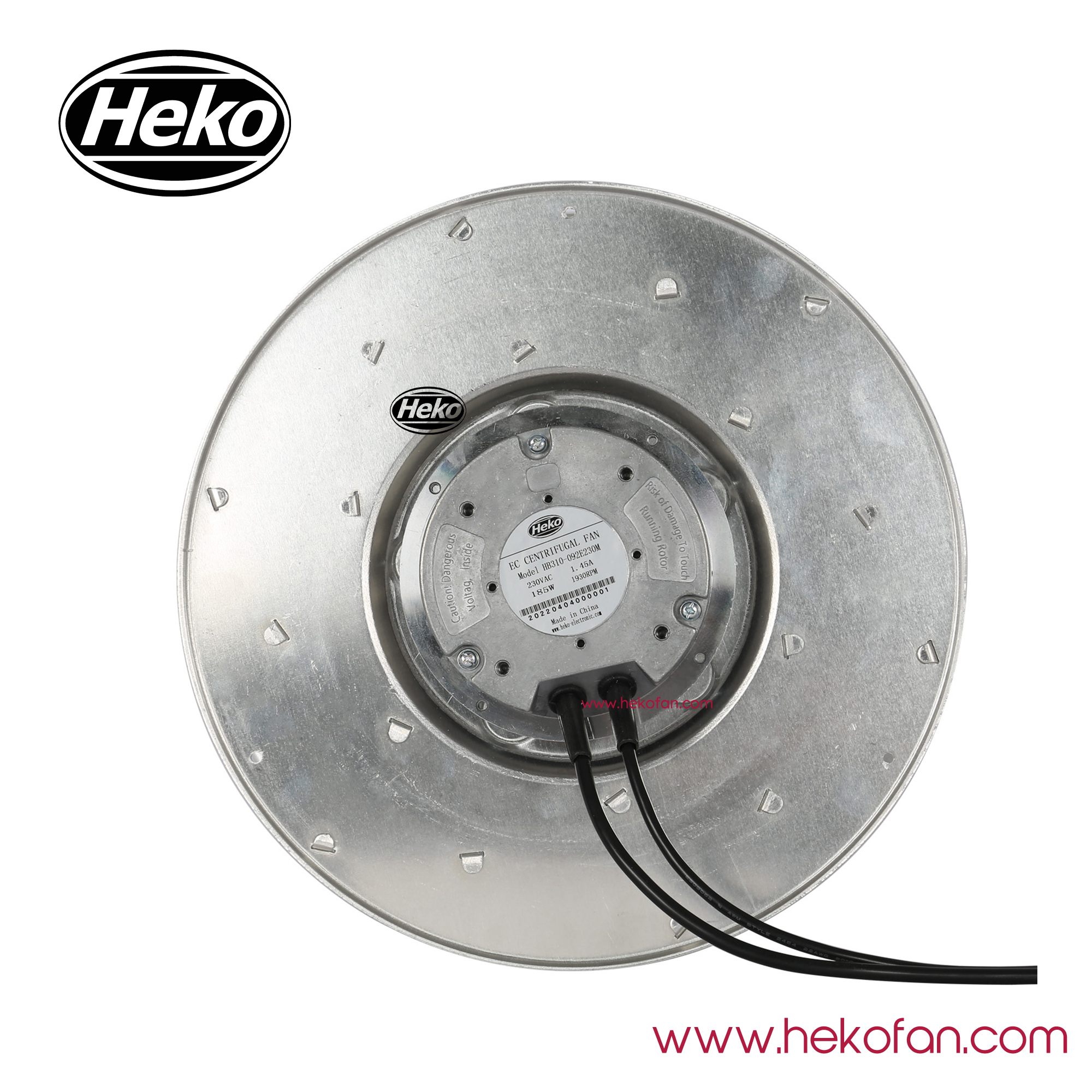 Ventilateur centrifuge à faible bruit HEKO EC310mm Industry 
