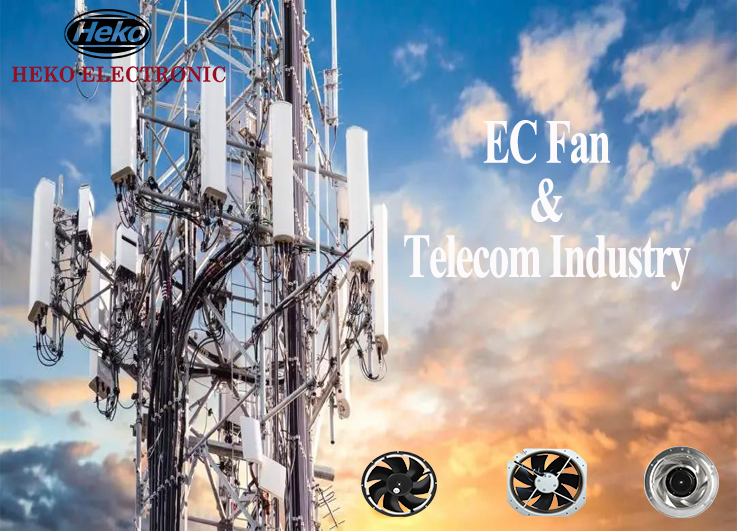 Application de ventilateur de l'industrie des télécommunications
