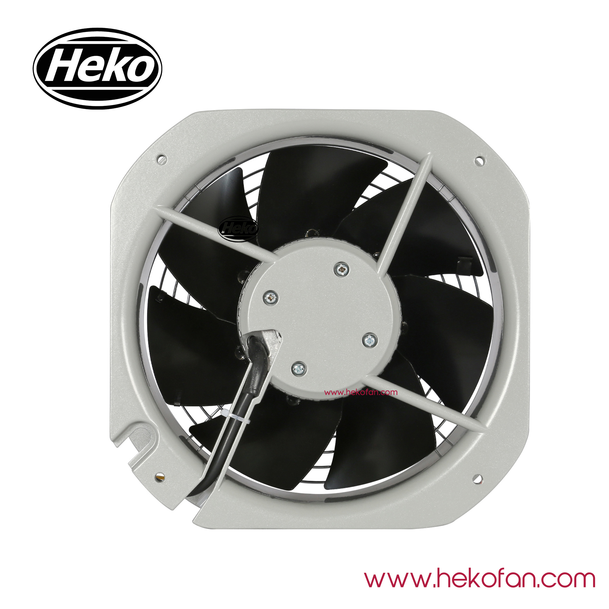 Ventilateur axial de refroidissement HEKO DC200mm 24V 48V pour serres 