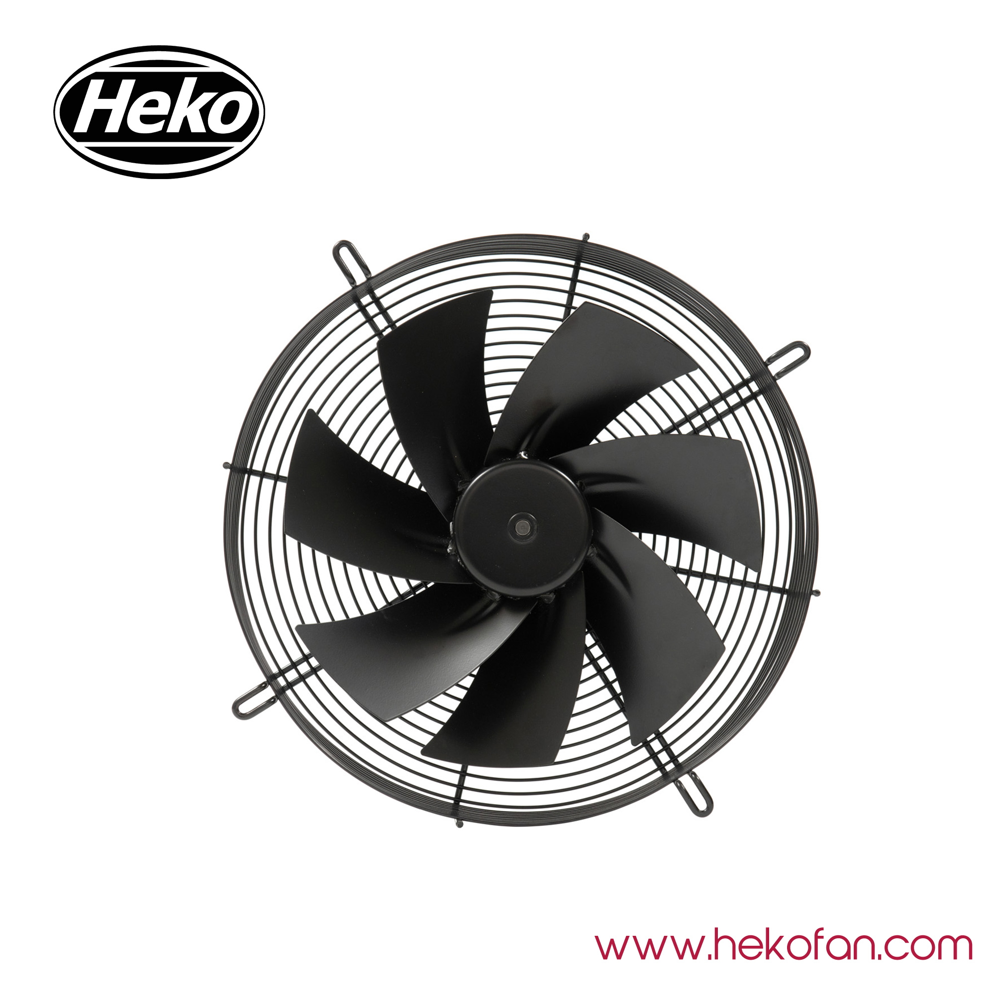 Acier HEKO EC300mm recouvert de ventilateur axial industriel noir