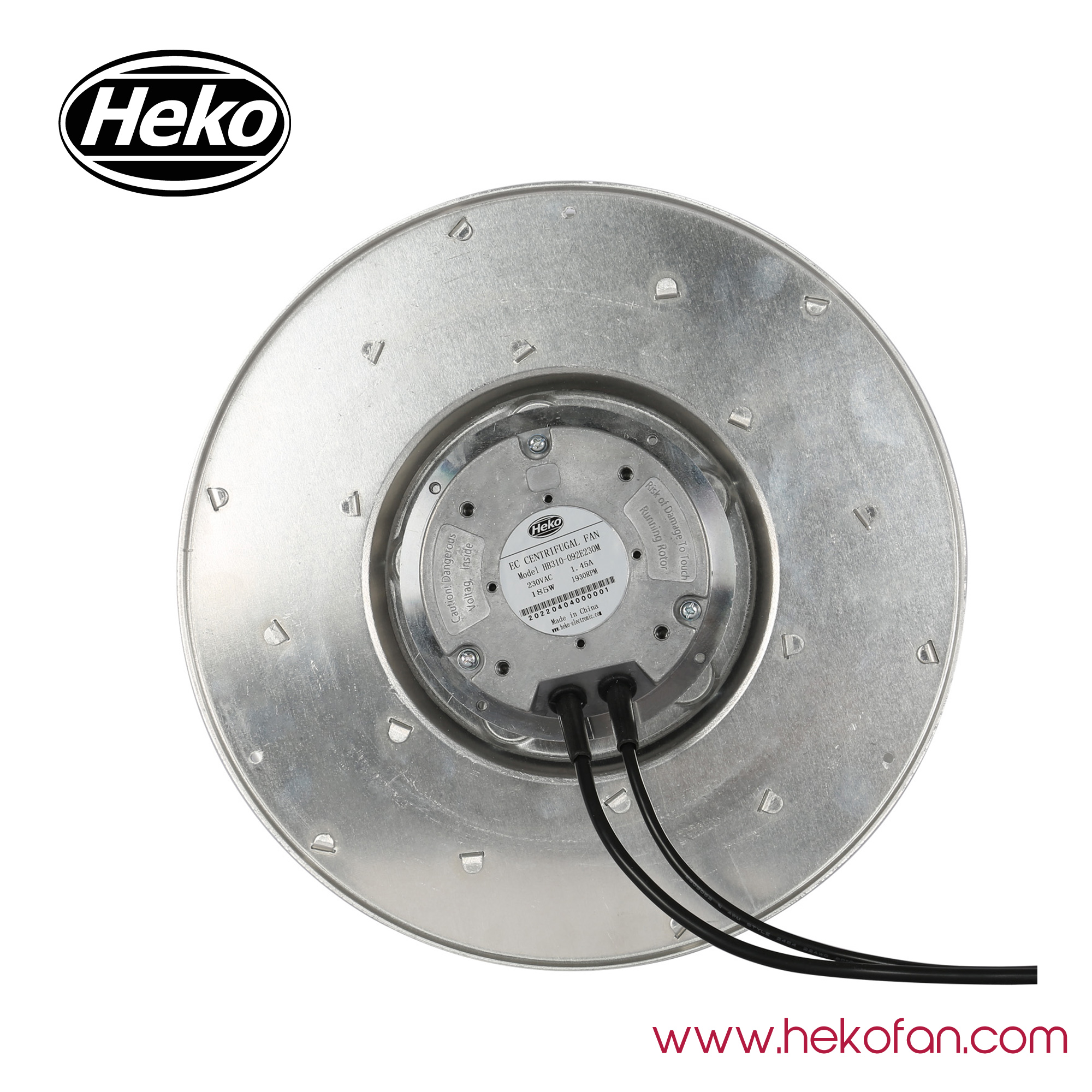 Ventilateur centrifuge à faible bruit d'industrie de HEKO EC310mm 